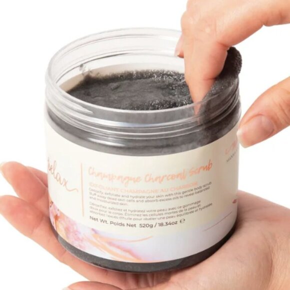 🛀 Manna Kadar Innovative Relax Champagne Charcoal Scrub - Brand New - Picture 11 of 14